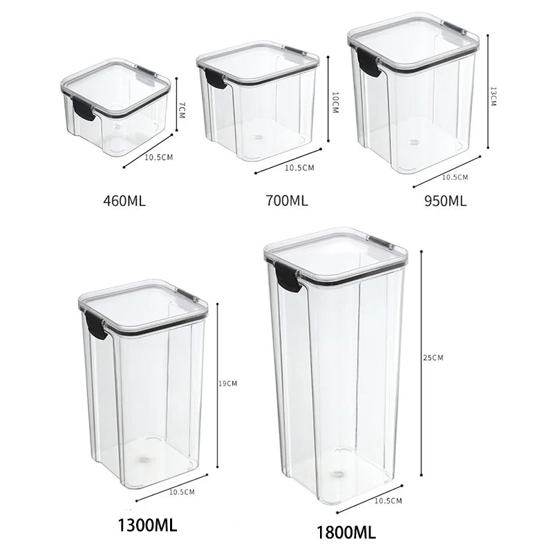 Premium Moisture-Proof Kitchen Storage Jars