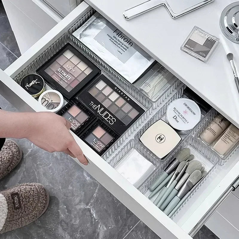 Clear Modular Drawer Organizer Set