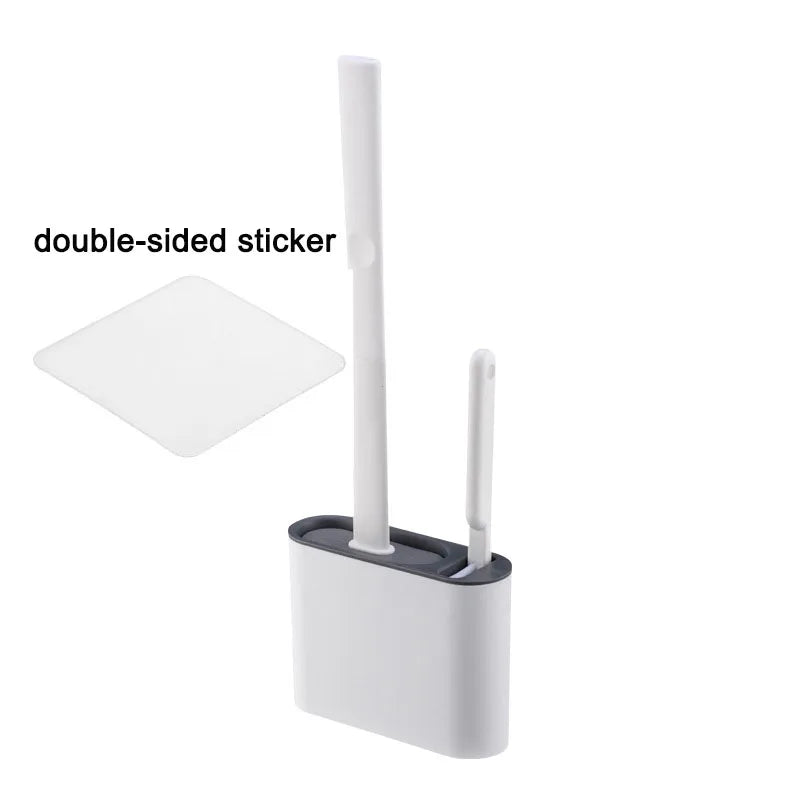 Modern Silicone Toilet Brush & Holder