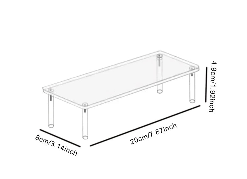 Acrylic Tiered Display Shelf Rack
