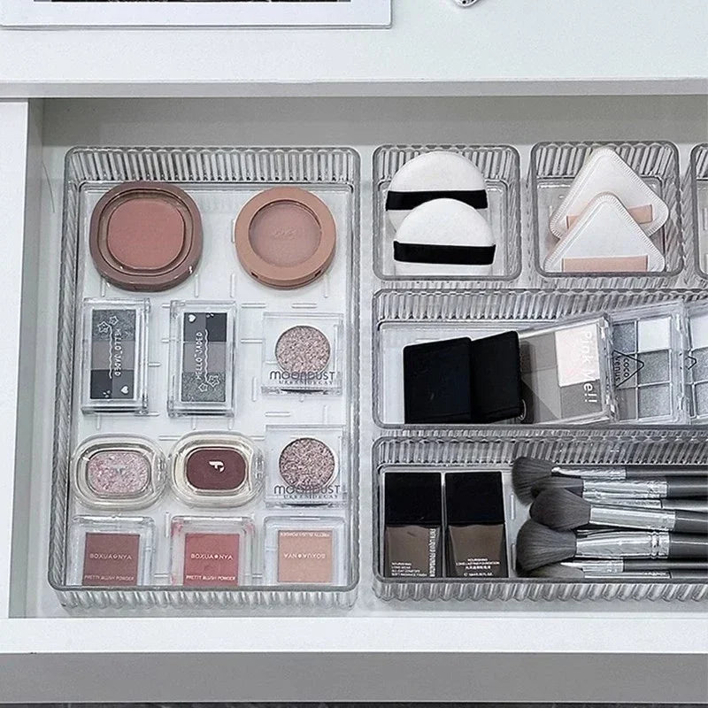 Clear Modular Drawer Organizer Set