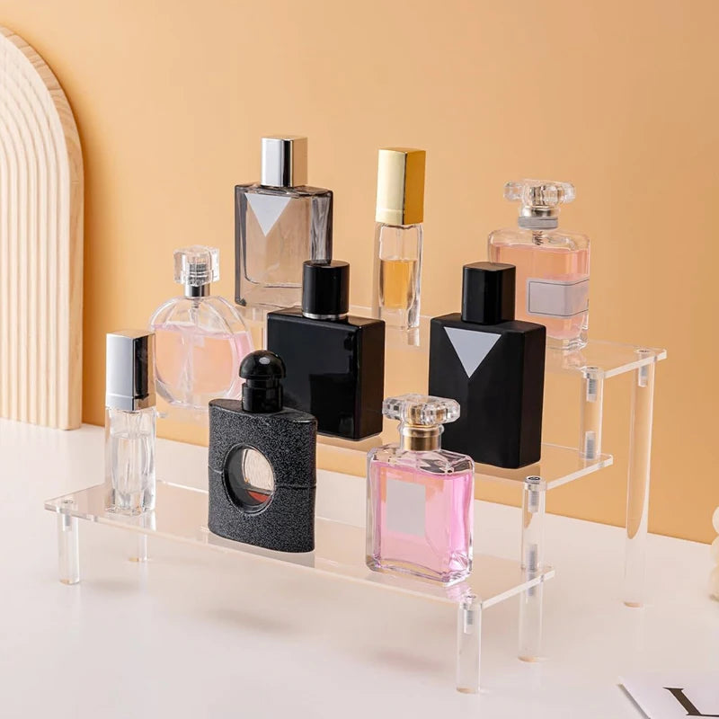 Acrylic Tiered Display Shelf Rack