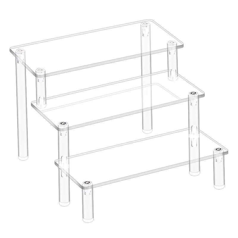 Acrylic Tiered Display Shelf Rack